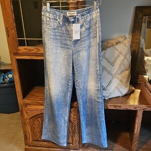 Mila Rosabella Light Blue Flare Sweatpant Jeans